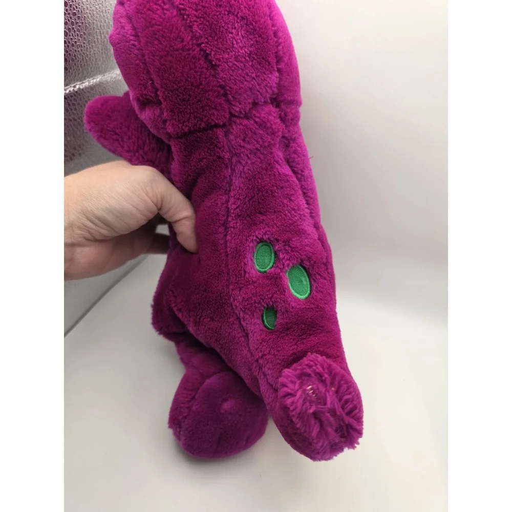Vintage 1992 Barney Plush Toy Lyons Stuffed Animal Purple Dinosaur 90s